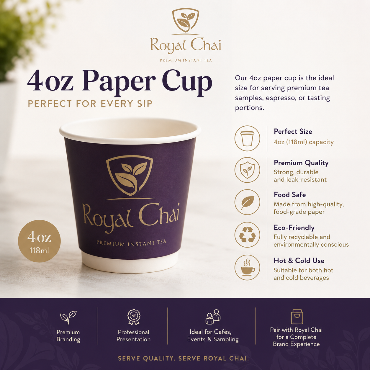 Royal Chai Cups & Lids