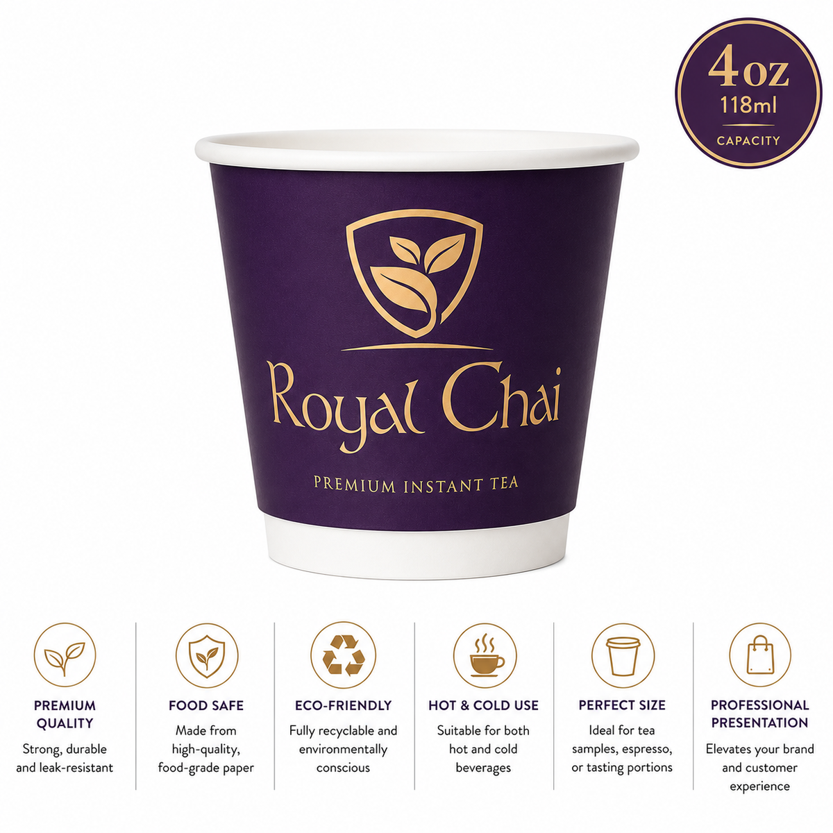 Royal Chai Cups & Lids
