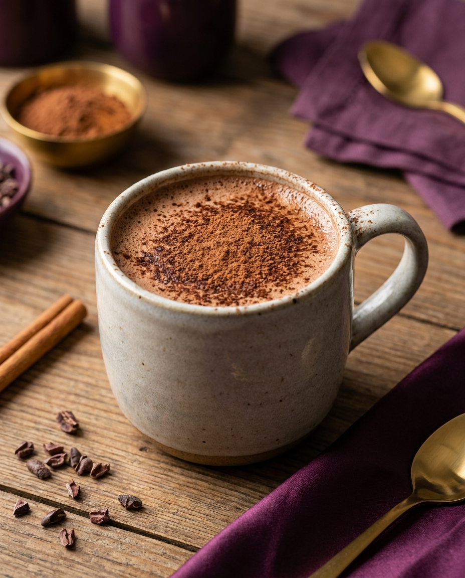 A mug of Royal Chai Hot Chocolate